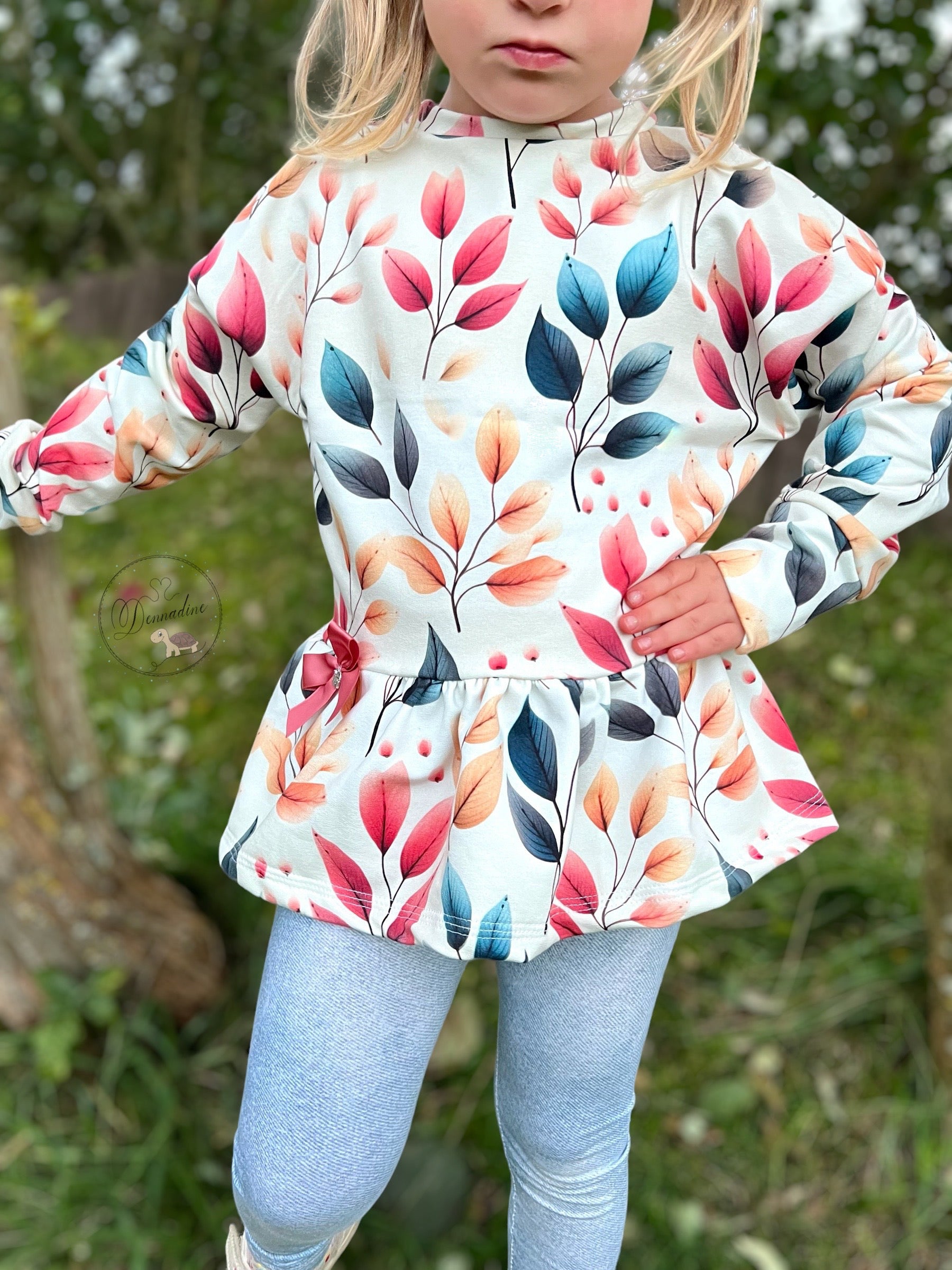 Herbst Blätter auf Creme